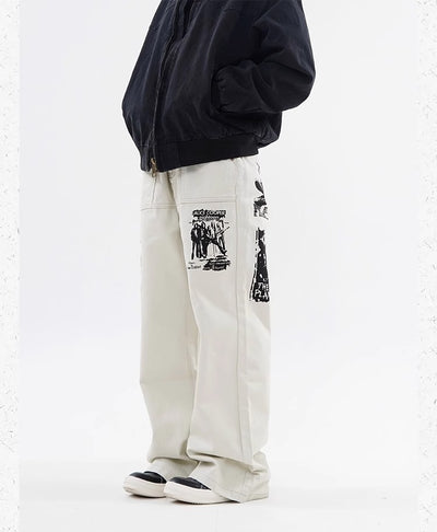 Jeans Hombre Estampado Hip Hop Primavera - Image 15