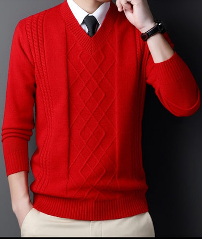 Suéter Casual para Hombre con Cuello Tipo Polo - Pullover de Punto - Image 10