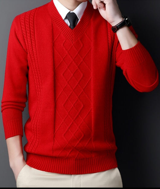 Suéter Casual para Hombre con Cuello Tipo Polo - Pullover de Punto - Image 10