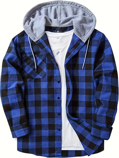 Sudadera Hoodie Cuadros para Hombre - Manga Larga - Image 11