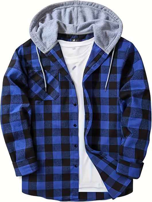 Sudadera Hoodie Cuadros para Hombre - Manga Larga - Image 11