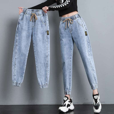 Pantalón Deportivo Ajustable de Nueve Puntos con Cintura Elástica - Image 7