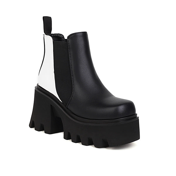 Botas Cortas Punk con Suela Gruesa para Otoño e Invierno - Image 5