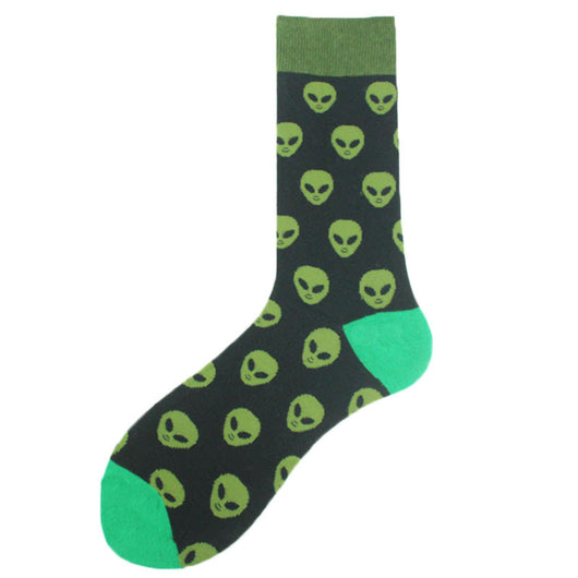 Calcetines de Algodón Estilo Universo Alien para Hombre - Image 20