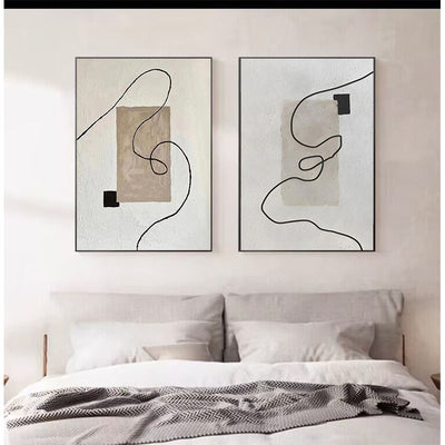Cuadro Minimalista Blanco y Negro - Arte Abstracto para Sala de Estar - Image 17
