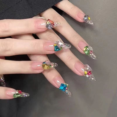 Uñas Postizas Cat Eye Rubor - Parches de Manicura Lista para Usar - Image 42