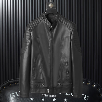Chaqueta de Cuero PU para Hombre con Detalles de Cremallera - Image 5