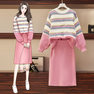 Conjunto de Falda y Suéter de Moda Otoñal para Mujer - Image 12