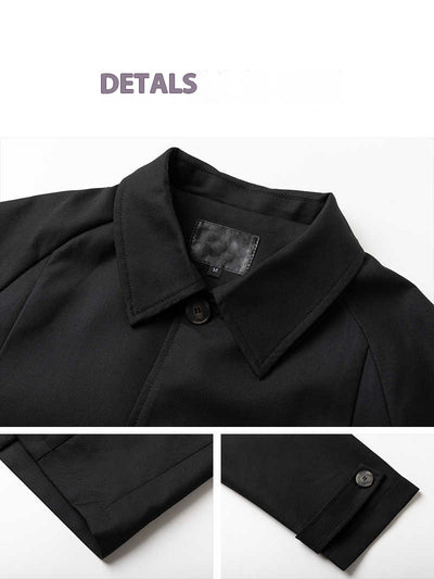 Chaqueta Suelta de Solapa para Hombre - Corte Medio - Image 5