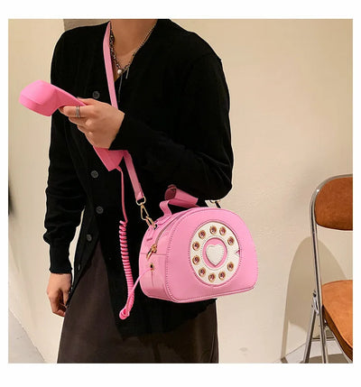 Bolso Bandolera Retro Teléfono para Mujer - Cuero PU Casual y Versátil - Image 13