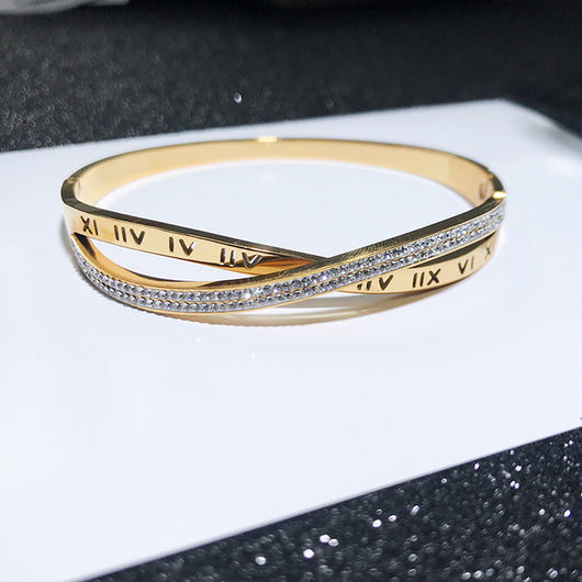 Pulsera de Acero Titanio con Baño de Oro 18k - Diseño Cruz - Image 5