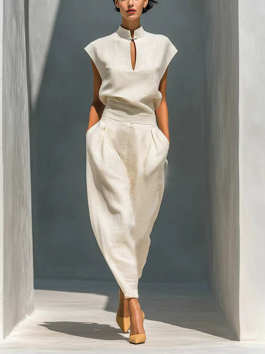 Conjunto de Pijama Satinado Estilo Chino para Mujer - Image 12