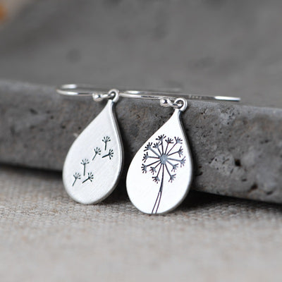 Aretes de Plata S925 Retro Literarios Minimalistas para Mujer - Image 2