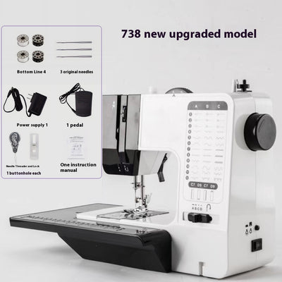 Máquina de Coser Eléctrica Multifuncional con Tablero Extensible