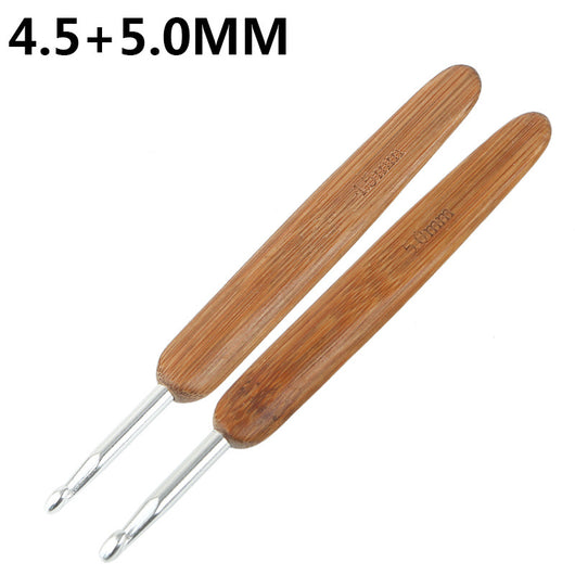 Herramienta de Ganchillo de Bambú Carbonizado para Tejido Manual DIY - Image 15