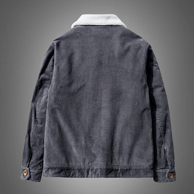 Chaqueta Casual Oversize para Hombre con Rayas Finas - Image 6
