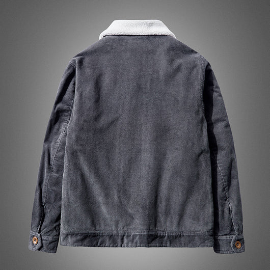Chaqueta Casual Oversize para Hombre con Rayas Finas - Image 6