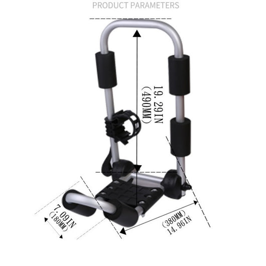 Soporte de Aluminio Ajustable para Esquís de Canoa con Techo Desmontable - Image 6