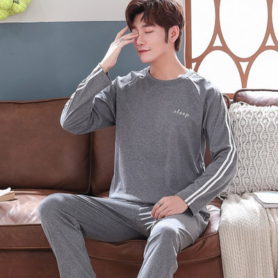 Pijama Casual Talla Grande Hombre Primavera Verano Tela Ligera - Image 27