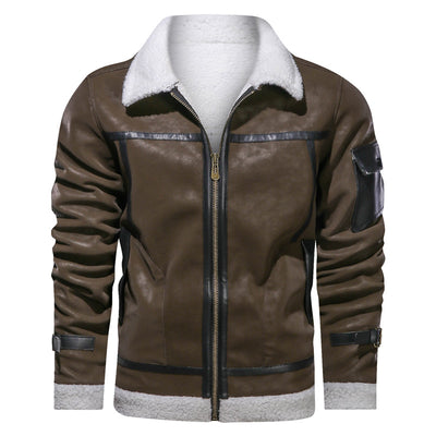 Chaqueta de Cuero Premium Estilo Europeo con Forro de Terciopelo - Image 11