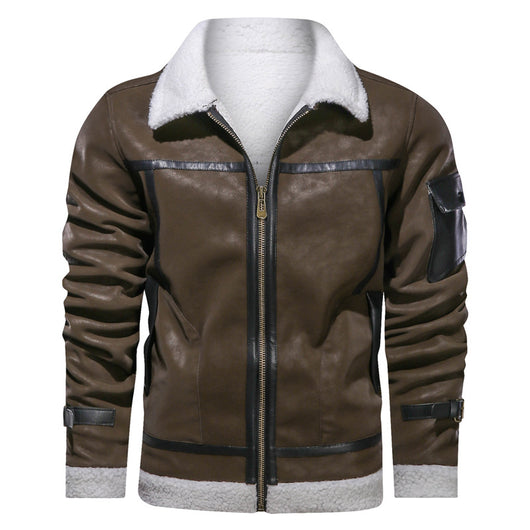 Chaqueta de Cuero Premium Estilo Europeo con Forro de Terciopelo - Image 11