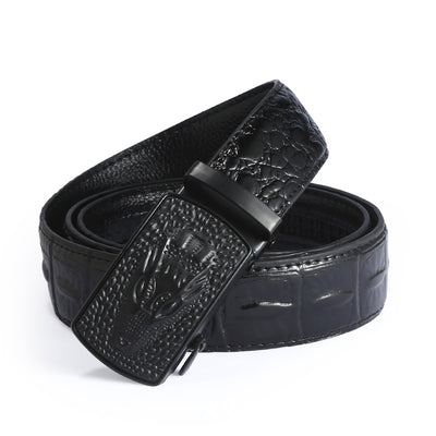 Cinturón de Cuero para Hombre con Hebilla Automática Estilo Ejecutivo - Image 5