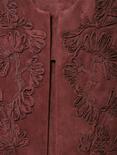 Chaleco de Gamuza con Bordados - Estilo Europeo y Americano para Mujer - Image 15