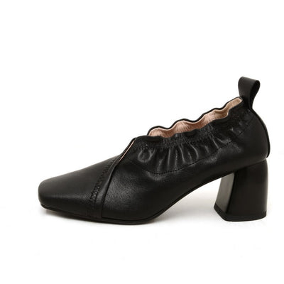 Zapatos Cómodos para Mujer con Tacón Grueso y Punta Cuadrada - Image 2