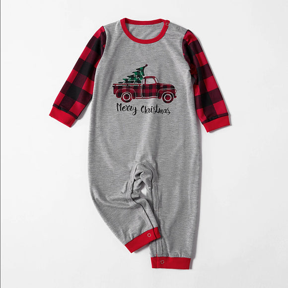 Matching Family Car Print Colorblock Set