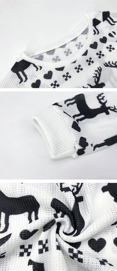 Suéter Holgado con Estampado Navideño de Venado - Image 14