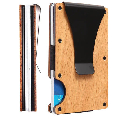 Billetera de Madera con Protección RFID y Funda de Tarjetas - Image 8