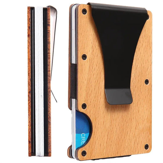 Billetera de Madera con Protección RFID y Funda de Tarjetas - Image 8