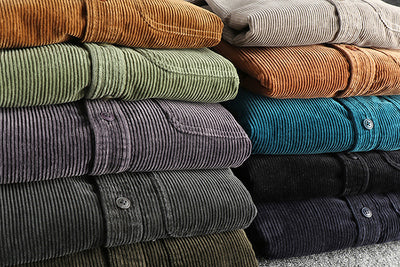 Camisa de Pana 100% Algodón Lavada Manga Larga - Image 24