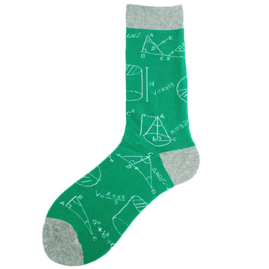 Calcetines de Algodón para Hombre con Patrón Geométrico Moderno - Image 4