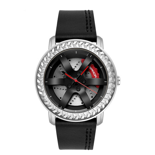 Reloj de Pulsera Rojo con Correa de Malla - Image 5