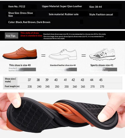 Zapatos Casuales de Cuero para Hombre con Suela Suave - Image 9
