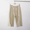 Pantalones Capri de Lino y Algodón Transpirables - Estilo Casual