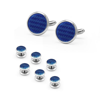 Gemelos Franceses para Hombre Diseño Concha Drip Redonda - Set Combo de 8 Pares - Image 15