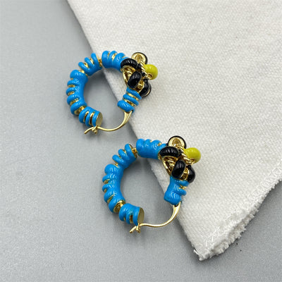 Aretes Esmaltados con Flores Personalizadas - Image 13