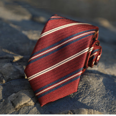Corbata Formal de Rayas para Hombre 7cm - Estilo Business Casual - Image 4