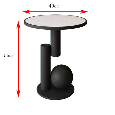 Mesa de Noche Minimalista de Hierro para Dormitorio - Image 7