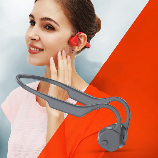 Auriculares Deportivos Bluetooth E300 con Conducción Ósea - Gris Negro - Image 7