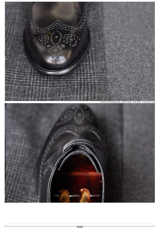 Zapatos de Cuero Genuino para Hombre Punta Fina Negocios Formales - Image 16