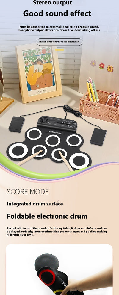 Batería Portátil de Percusión Manual para Escritorio - Iniciantes - Image 12