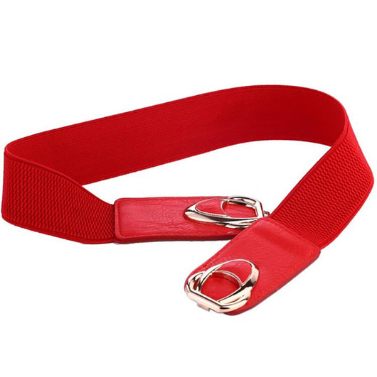 Cinturón Ancho de Cuero PU Elástico para Mujer - Image 2