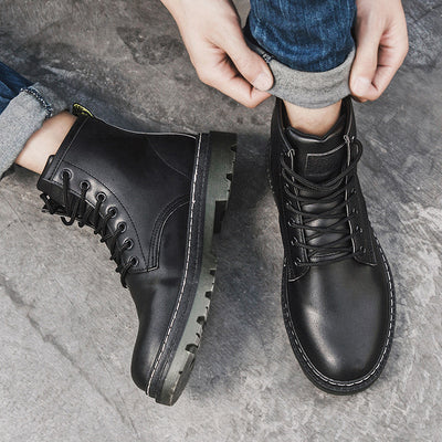 Botas Martin de Plataforma para Hombre - Estilo Motociclista - Image 9