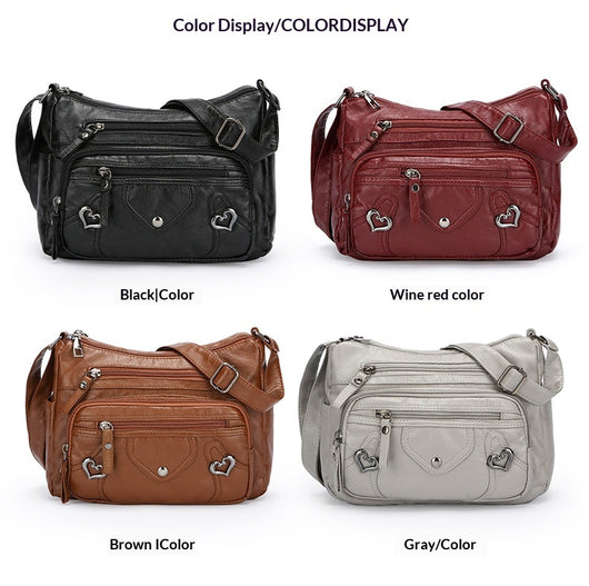 Bolso Bandolera de Lujo Versátil con Diseño Multicapas Espacioso - Image 38