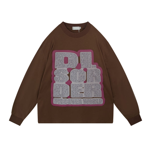 Camiseta Suelta Estampada Vintage para Parejas