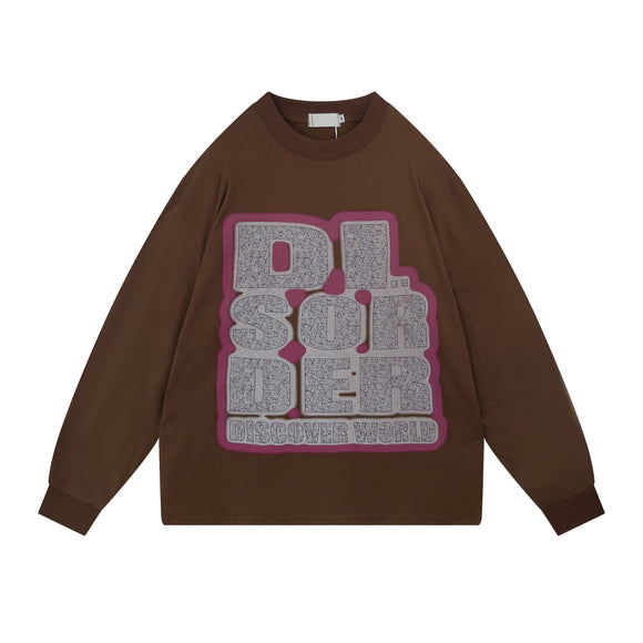 Camiseta Suelta Estampada Vintage para Parejas