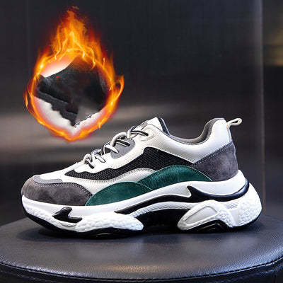 Tenis Casuales de Cuero Respirable con Suela Gruesa para Mujer - Image 10